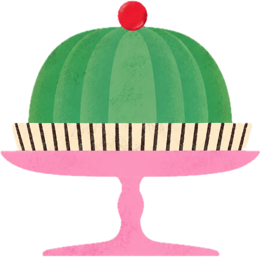 Birthday cake illustration