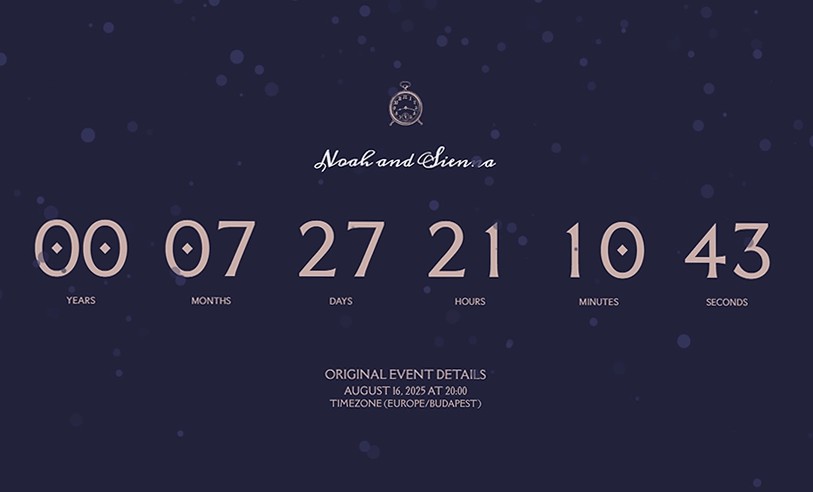 Wedding planning table with timeline details