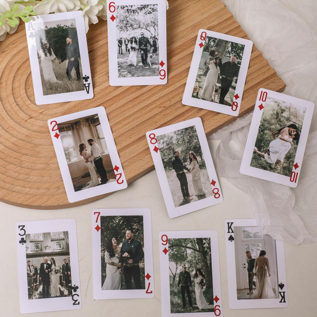personalized playing cards anniversary gift print